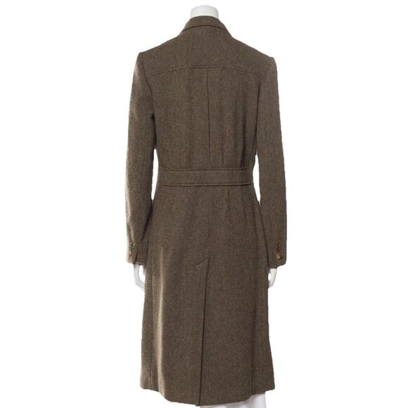 Ralph Lauren Collection Purple Label Wool Cashmere Long Coat Tweed Runway 10 M/L - Picture 7 of 10